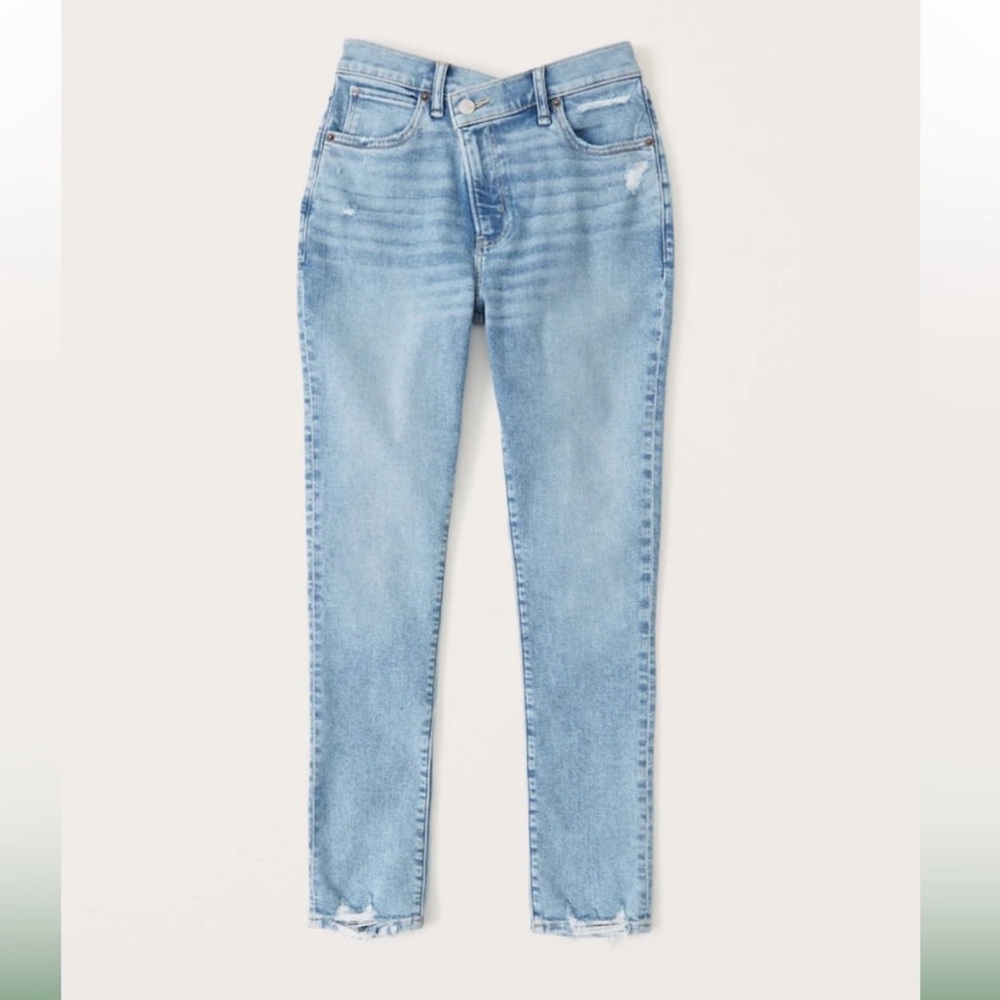 abercrombie the super skinny ankle high rise curve love